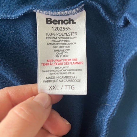 MENS XXL BENCH zip up. - Picture 5 of 6